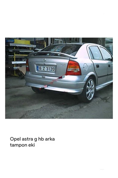 AYAZ FİBER GARAJ Opel Astra G Hatchback Arka Tampon Eki FİBER BOYASIZ ürün görseli 1