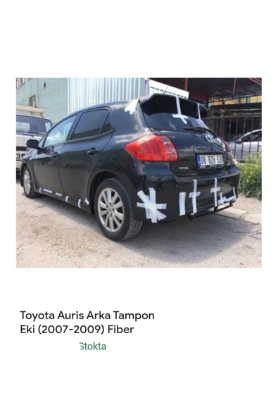 AYAZ FİBER GARAJ TOYOTA AURİS SPOYLER FİBER BOYASIZ ürün görseli 1