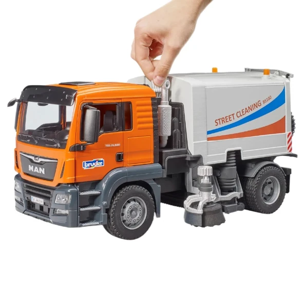 Bruder Man Tgs Cadde Süpürme Kamyonu BR03780 - Resim 3