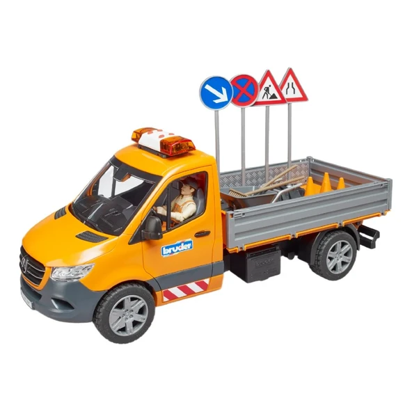 Bruder Sesli Işıklı MB Sprinter Yol Bakım Aracı Ve Elemanı - Resim 5