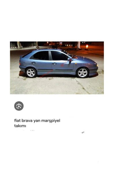 ayaz fiber body kit FİAT BRAVA YAN MARŞBİYEL TAKIMI Fiber Boyasız - Resim 2
