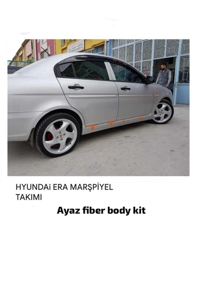 AYAZ FİBER GARAJ HYUNDAİ ACCENT ERA YAN MARŞPİYEL TAKIMI FİBER BOYASIZ - Resim 2