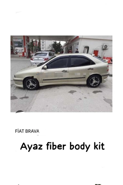 ayaz fiber body kit FİAT BRAVA YAN MARŞBİYEL TAKIMI Fiber Boyasız