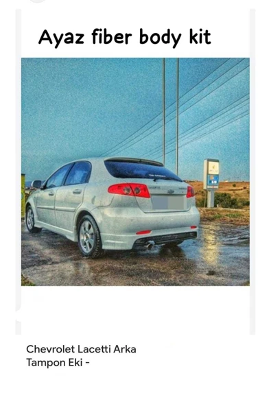 ayaz fiber body kit CHEVROLET LACETTİ HB ARKA TAMPON EKİ FİBER BOYASIZ ürün görseli 1
