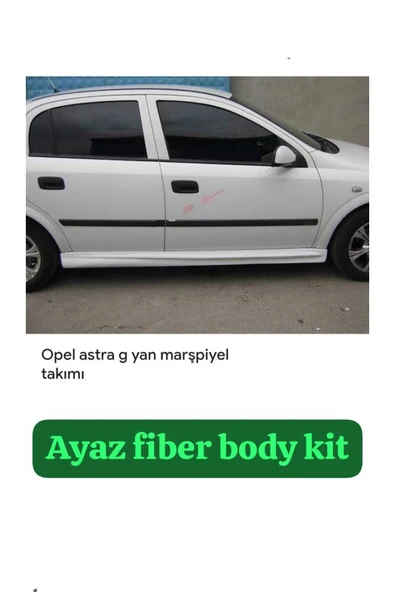 AYAZ FİBER GARAJ OPEL ASTRA G YAN MARŞPİYEL TAKIMI Fiber Boyasız Uyumlu - Resim 2