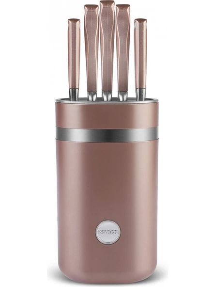 Karaca Mastermaıd Rosegold 6 Parça Standlı Bıçak Seti - Resim 2