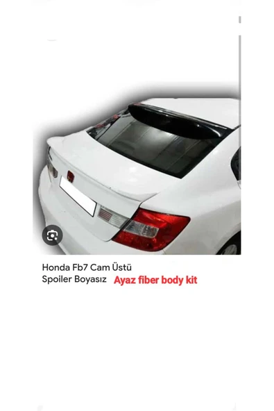 AYAZ FİBER GARAJ HONDA CİVİC FB7 ANATOMİK SPOİLER FİBER BOYASIZ - Resim 2