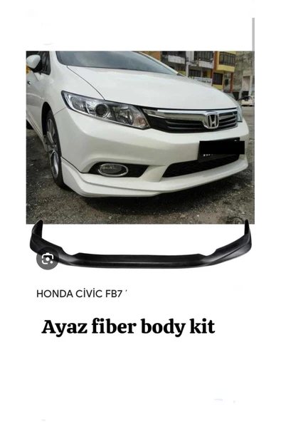AYAZ FİBER GARAJ AYAZ FİBER BODY KİT HONDA CİVİC FB7 ÖN EK KARLIK Fiber Boyasız ürün görseli 1