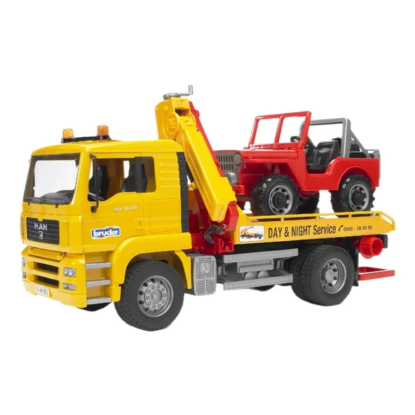 Bruder Man TGA Araba Çekici ve Jeep BR02750 - Resim 3
