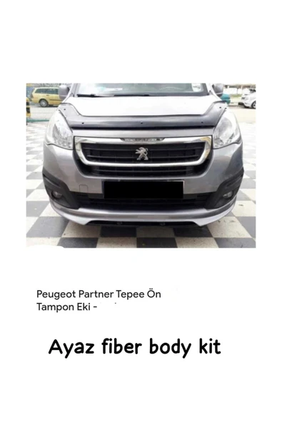 ayaz fiber body kit Peugeot Partner Tepee Ön Tampon Eki Karlık FİBER BOYASIZ ürün görseli 1