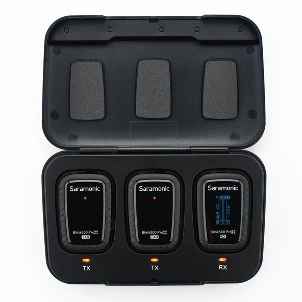 Saramonic Blink 500 ProX B2R Kayıtçılı Kablosuz İkili Yaka Mikrofonu ürün görseli 1