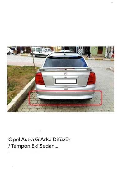 AYAZ FİBER GARAJ Opel Astra G Hatchback Arka Tampon Eki FİBER BOYASIZ - Resim 2