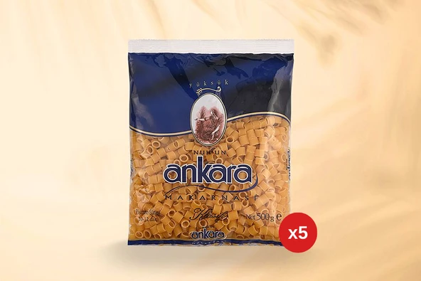 Nuh'un Ankara Yüksük Makarna 500 Gr x 5 Paket ürün görseli 1