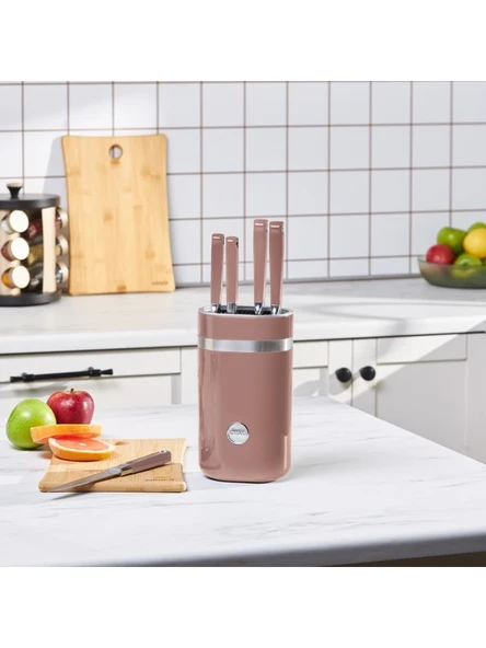 Karaca Mastermaıd Rosegold 6 Parça Standlı Bıçak Seti - Resim 5