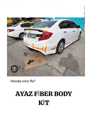 AYAZ FİBER GARAJ HONDA CİVİC FB7 YAN MARŞPİYEL TAKIMI Fiber-Boyasız - Resim 2