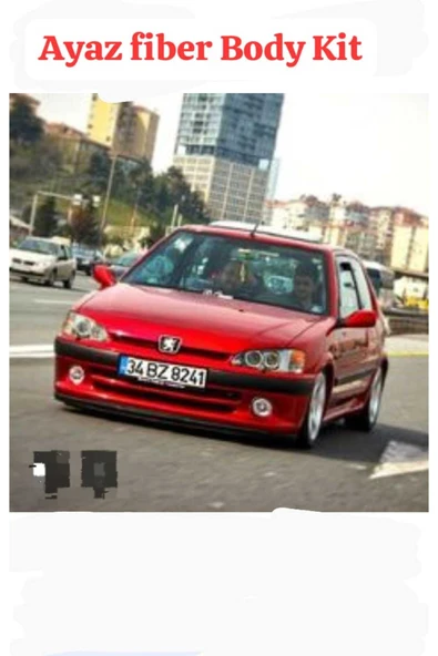 ayaz fiber body kit Peugeot 106 Gti Ön Tampon bantlı Fiber Boyasız ürün görseli 1