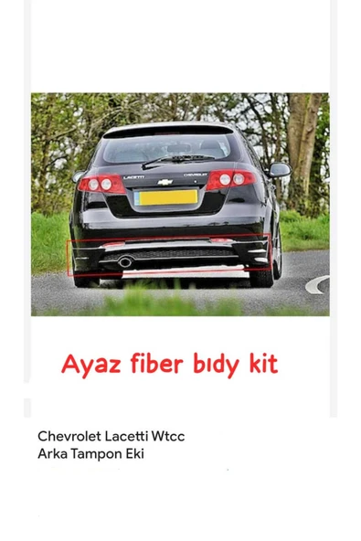 ayaz fiber body kit CHEVROLET LACETTİ HB ARKA TAMPON EKİ FİBER BOYASIZ - Resim 2