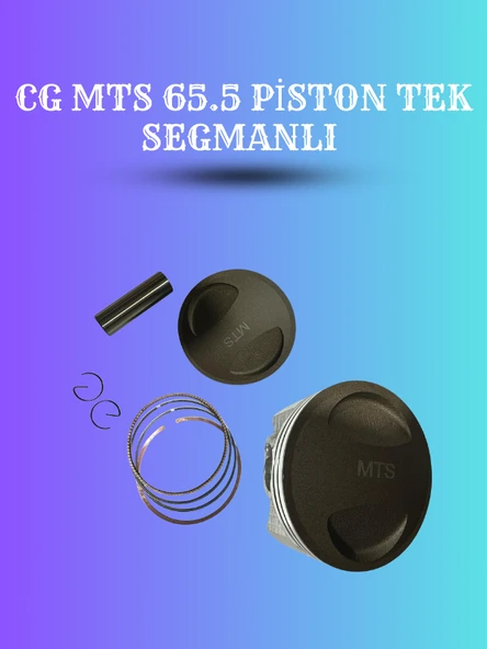 CG MTS 65.5 mm Piston Tek Segmanlı – Üst Kapak ve Segman Seti ürün görseli 1