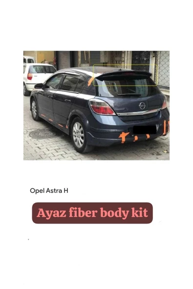 AYAZ FİBER GARAJ OPEL ASTRA H HB SPOYLER Fiber Boyasız ürün görseli 1