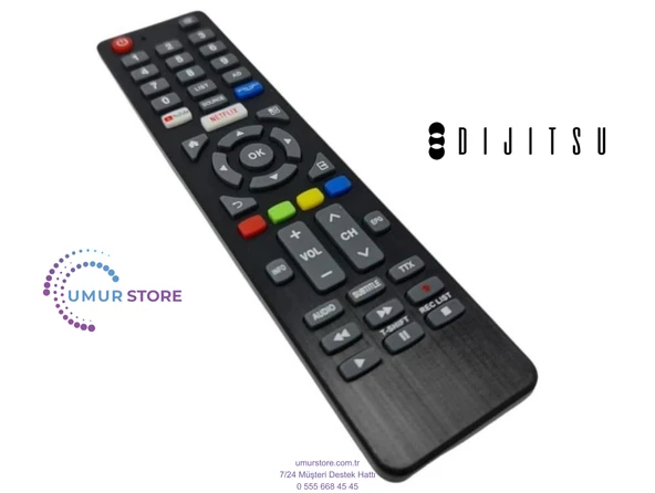 Dijitsu 32DS7700 Smart Televizyon Kumandası ürün görseli 1