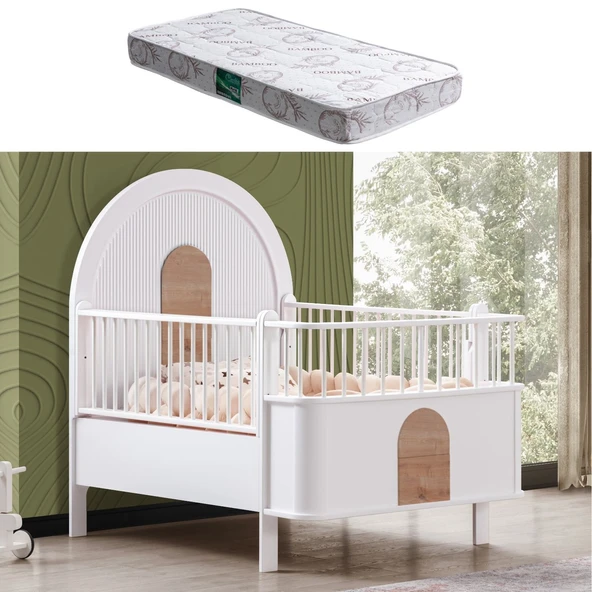 MDF Beşik, Venüs Büyüyen Beşik + 1 Adet Comfort Yatak 90x130 ürün görseli 1