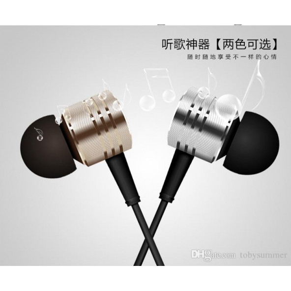 Ege Muzik Xiaomi Redmi Mi Piston 2 Uyumlu Siyah Mikrofonlu Kulak İçi Kulaklık - 3