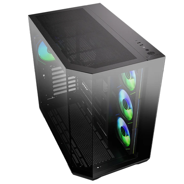 BitFenix Mirror T10 850W 80+Bronze ARGB USB 3.1 ATX Mid Tower Siyah Kasa MIT1060LSKKGSK4A - Resim 5