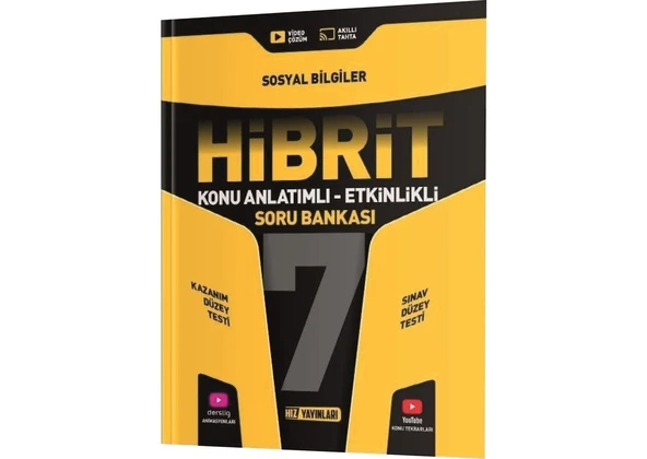 7. Sınıf Sosyal Bilgiler HİBRİT Konu Anlatımlı Etkinlikli Soru Ba ürün görseli 1