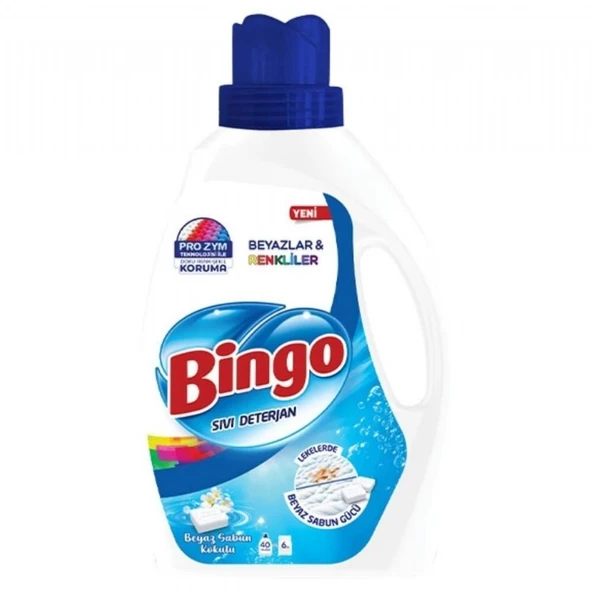 BINGO MATIK SIVI 2600ML RENKLI&BEYAZ BEYAZ SABUN 8256 ürün görseli 1