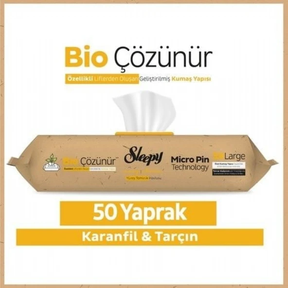 SLEEPY YUZEY TEM.HAVLUSU BIO 50'LI KARANFIL&TARCIN ürün görseli 1