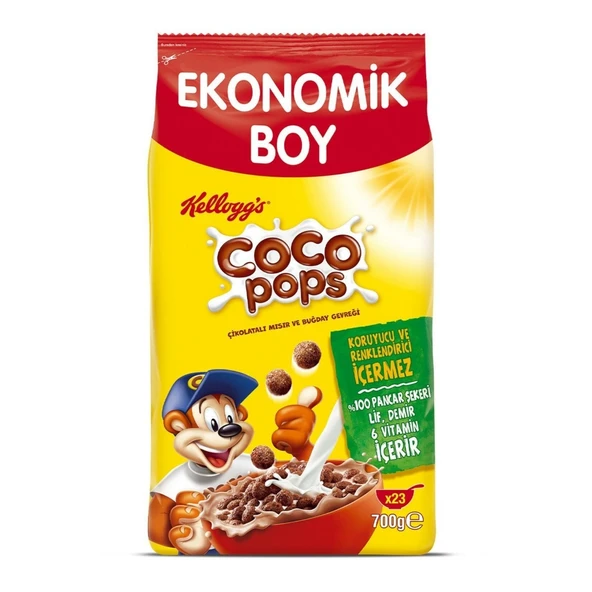 ULKER KELL.COCO POPS TOP 700GR 2701-11 ürün görseli 1