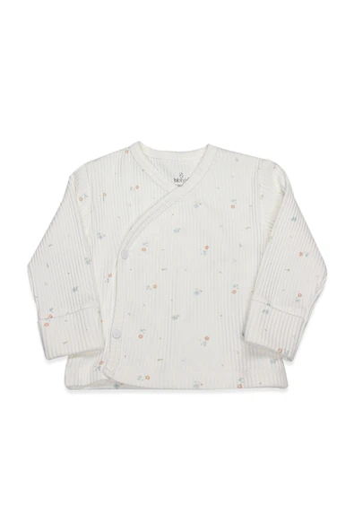 Bistyle Bloom White 3'Lü Zıbın Takım 13112 Ekru Gül Kurusu - Resim 2