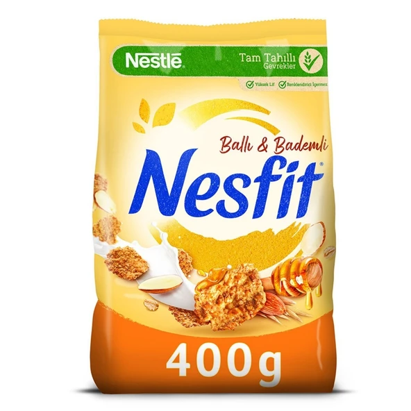 NESTLE NESFIT 400GR BALLI & BADEMLI 4275 ürün görseli 1