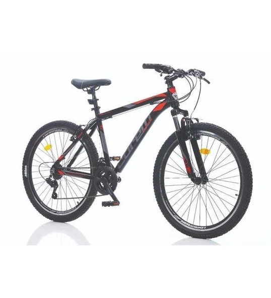 Corelli Snoop 3.4 29 Jant 21 Vites 46cm Kadro Siyah/Kırmızı/Gri Dağ Bisikleti V Fren ürün görseli 1