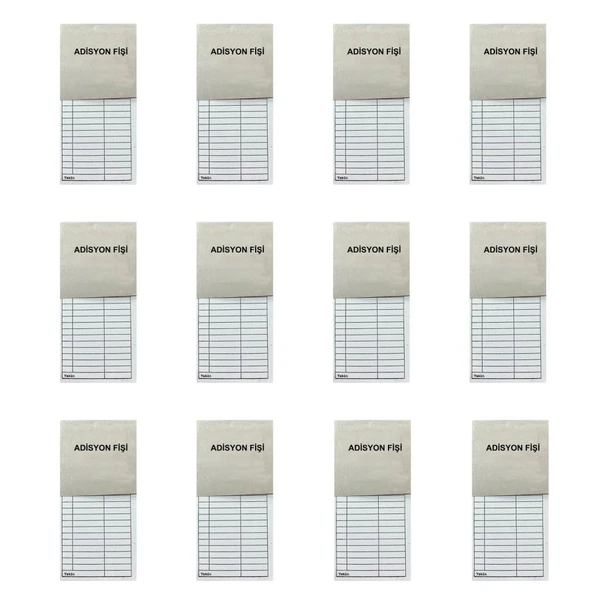 Dilman Adisyon Fişi Standart 4308 - 12 Adet ürün görseli 1