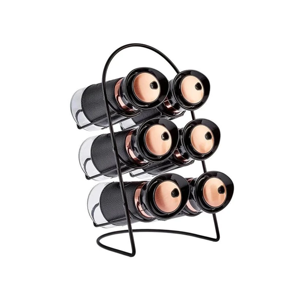 KARACA LATİN DERİ 6LI OVAL BAHARAT TAKIMI ürün görseli 1