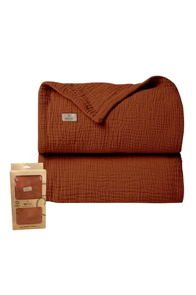 Bistyle Müslin Battaniye 120x120 Cm 70101 Kiremit ürün görseli 1