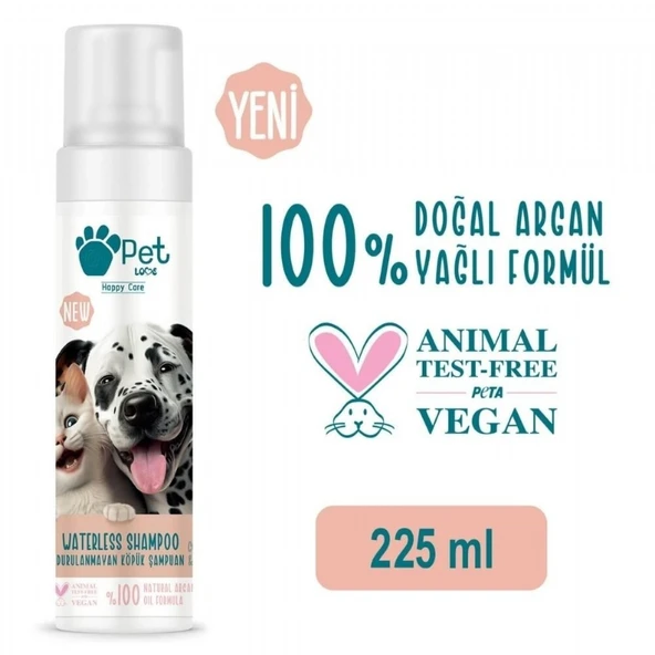 PET LOVE EVCIL HAYV. SAMPUAN 225 ML DURULANMAYAN KOPUK ürün görseli 1