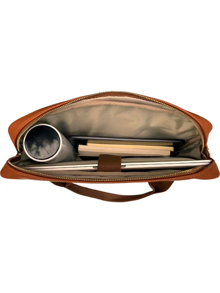 13-14 Inç Laptop, Notebook, Macbook Pro-Air Askılı Deri Çanta Şal Desen Etnik Taba - Resim 2