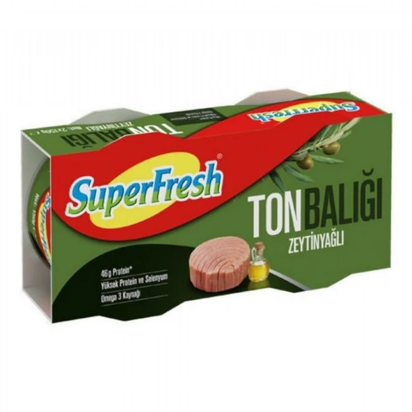 SUPERFRESH  TON BALIGI 2X140GR Z.YAGLI 8890 ürün görseli 1