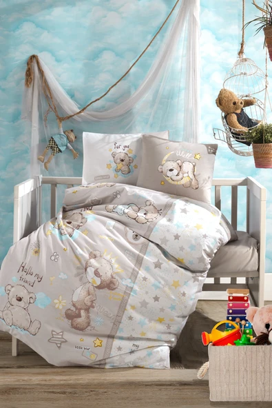 Clasy Bebek Nevresim Takımı - Bej ürün görseli 1