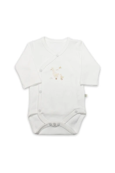 Bistyle Kruvaze  Body Uzun Kol Welcome Baby Duck 17108 Sarı ürün görseli 1