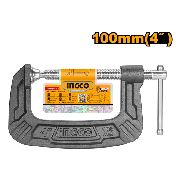 Ingco HGC0104 4"/100mm Endüstriyel G Tip İşkence ürün görseli 1