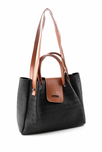 Siyah Taba Kadın Omuz Çantası C06918030110 - Resim 3