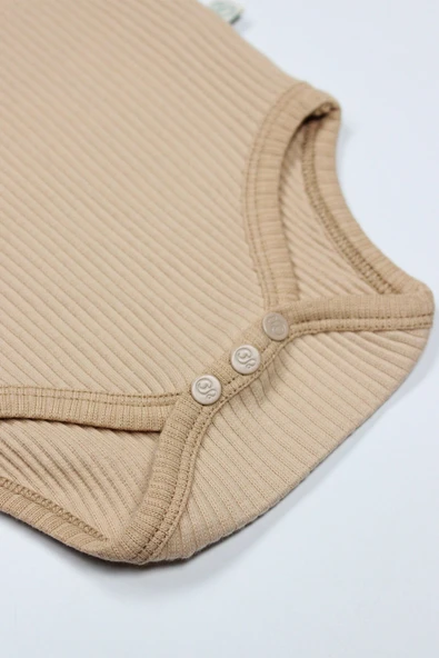 Bistyle Always Dream Yarım Kol 2'Li Body 17114 Ekru Bej - Resim 4