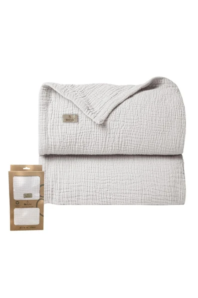 Bistyle Müslin Battaniye 120x120 Cm 70101 Taş ürün görseli 1