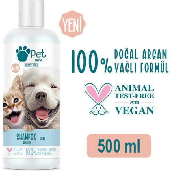 PET LOVE EVCIL HAYV. SAMPUAN 500ML OKYANUS ürün görseli 1