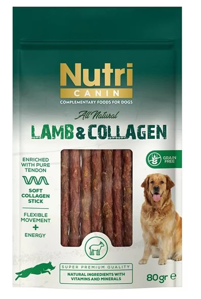 Nutri Canin Kuzu Etli ve Kolajenli Tahılsız Köpek Et Ödülü 80 Gr ürün görseli 1