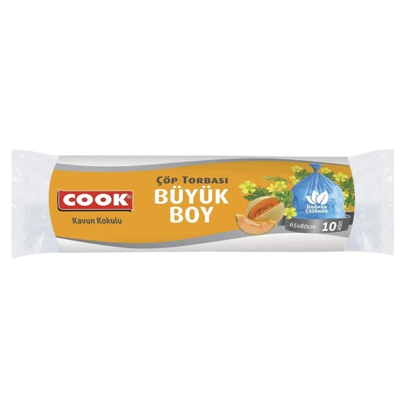 COOK BUZ.COP TORBASI KAVUN KOKULU 65*70CM BUYUK 10'LU 6623 ürün görseli 1