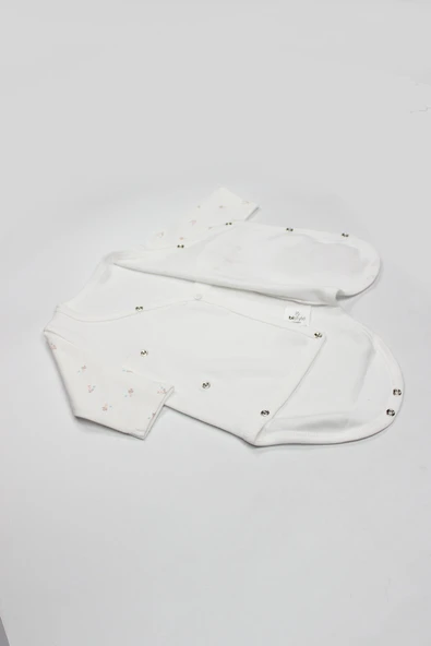 Bistyle Grow İn Lowe Kravuze Body 17106 Pembe Ekru - Resim 4